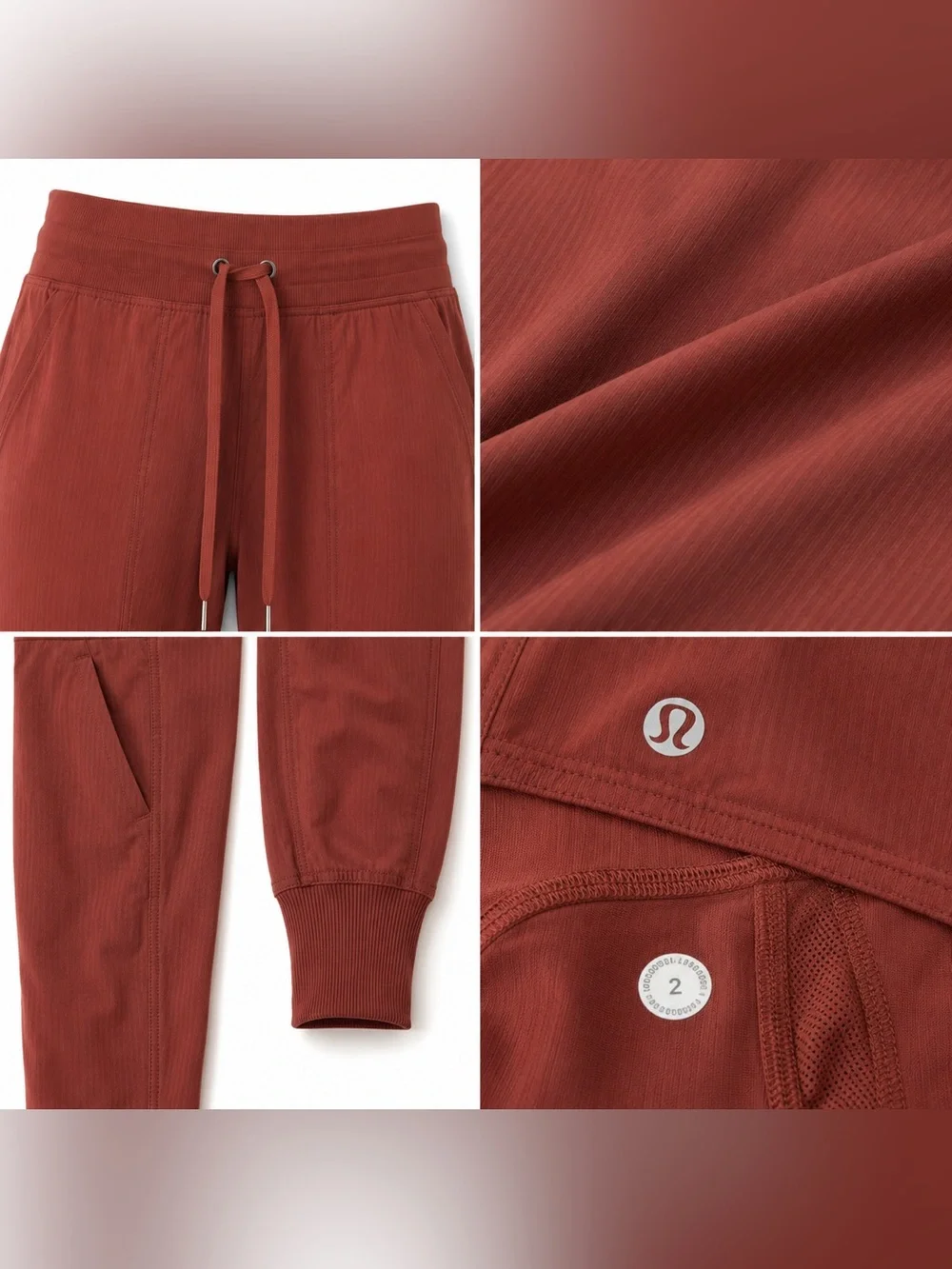 Lululemon Dance Studio Jogger Pants Size 2 Dark Terracotta Athletic Travel